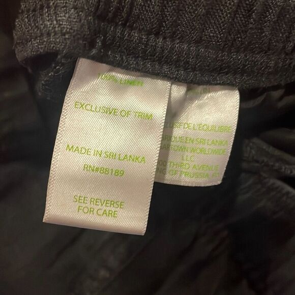 Lilly Pulitzer Taron Linen drawstring pant size xs black - Picture 10 of 13